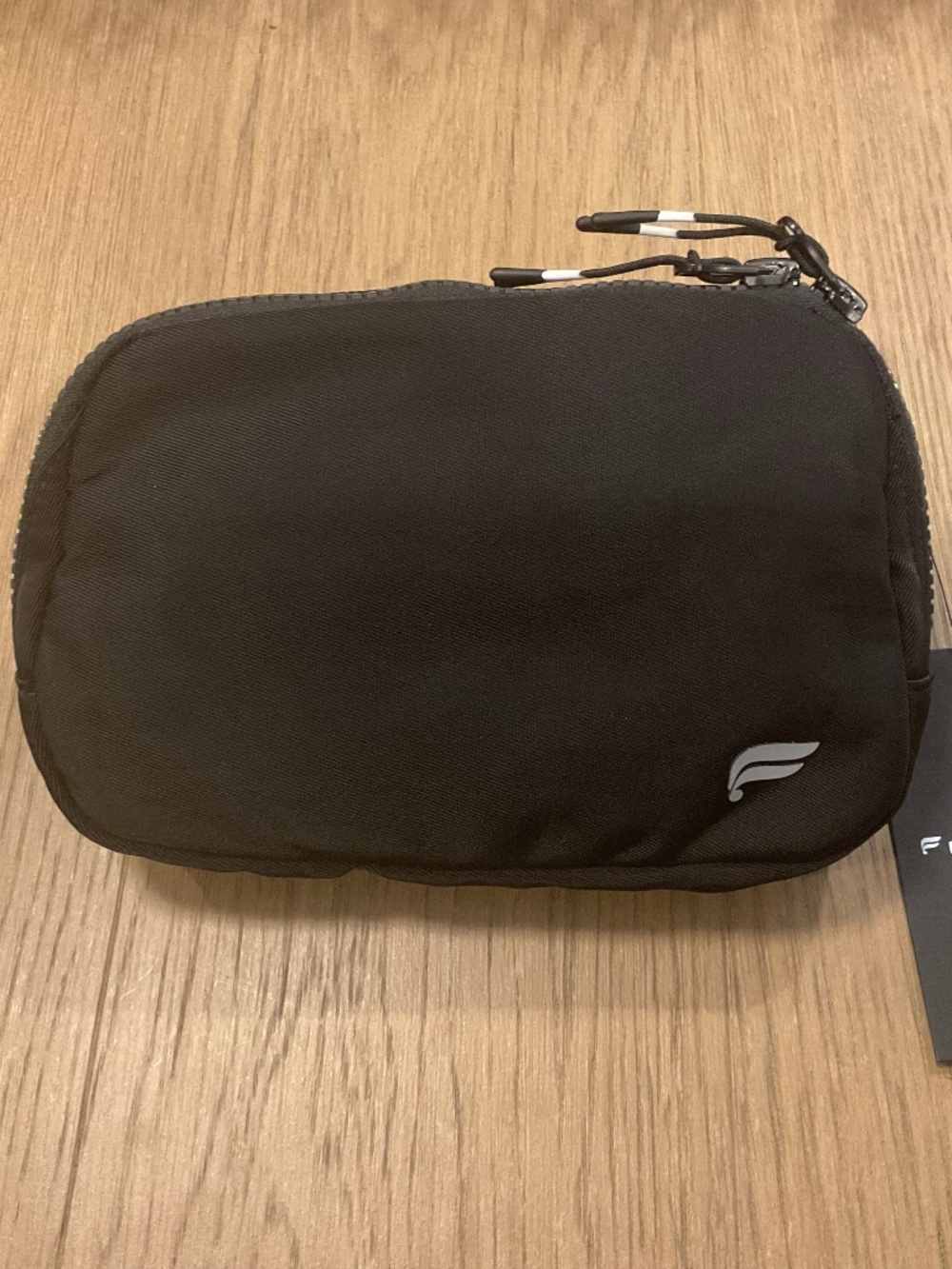 Fabletics 0419177390 Belt Bag Black 8" Shoulder Strap Pouch Purse Travel NEW